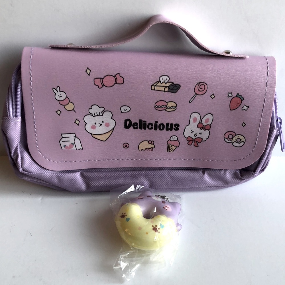 Cute And Fun Stationery Organizer With Detachable Pendant